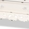 Baxton Studio Levron Traditional Two-Tone Walnut Brown and Antique White Finished Wood 5-Drawer Storage Cabinet 195-11952-ZORO - alternate 3